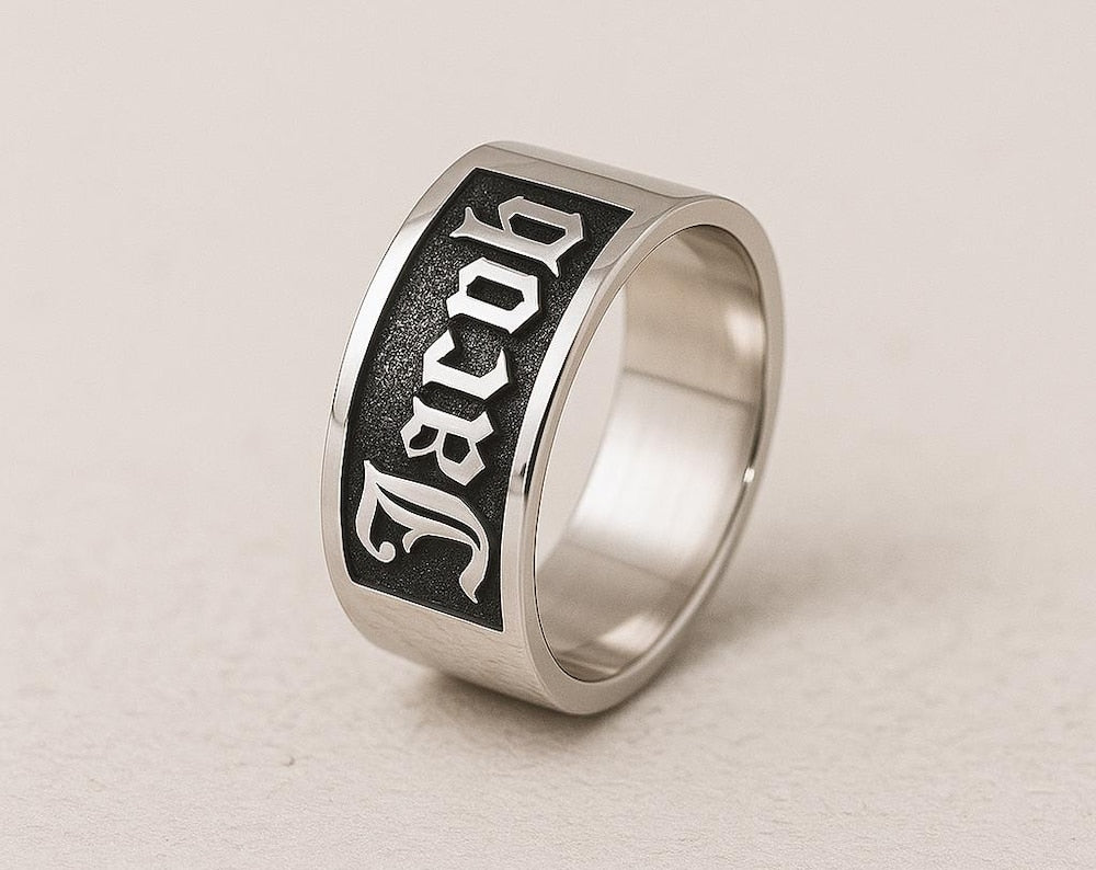 Personalized Wedding Ring With Custom Engraving - His and Hers Matching Bands (Kopya)